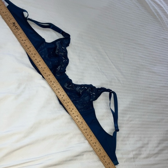 MONA LISA 34B Blue Lace Underwire Bra - Picture 10 of 14